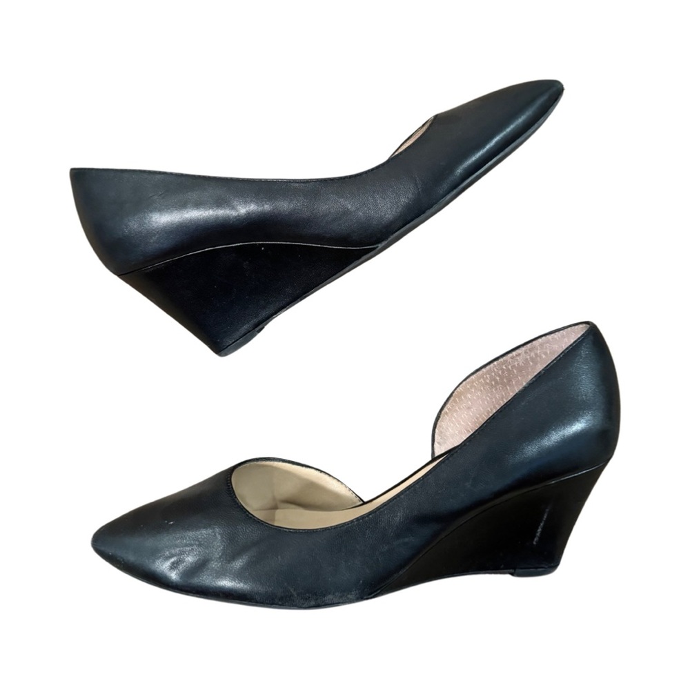 Franco Sarto Felice Leather Wedge Pump